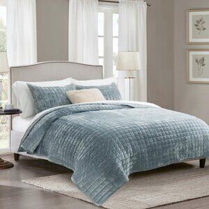 Luxury Velvet Quilt Set Twin/Twin XL Size Bedding Sets